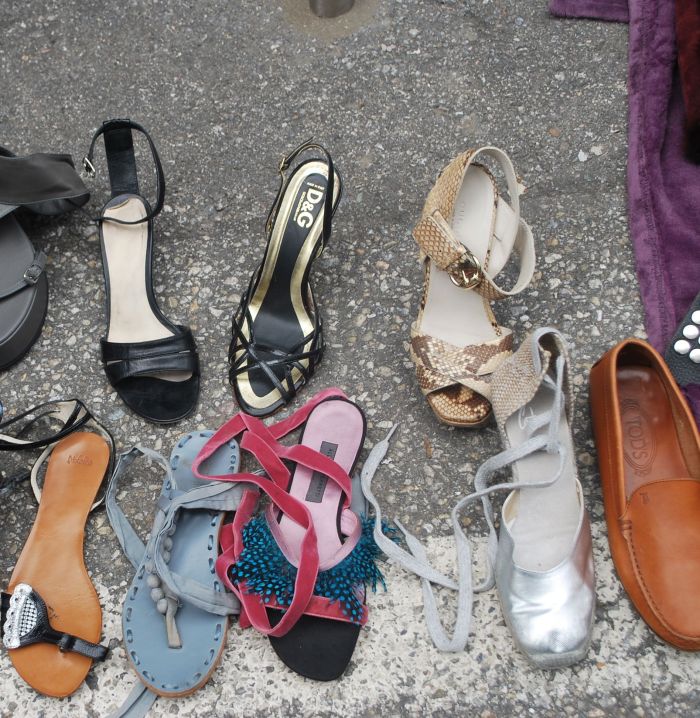 Flea market shoes in Geneva1