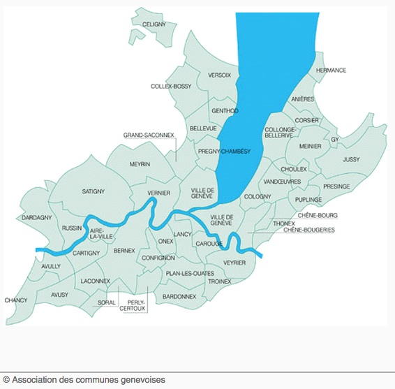 the 45 Geneva communes