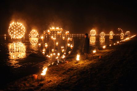 Fire balls in Geneva